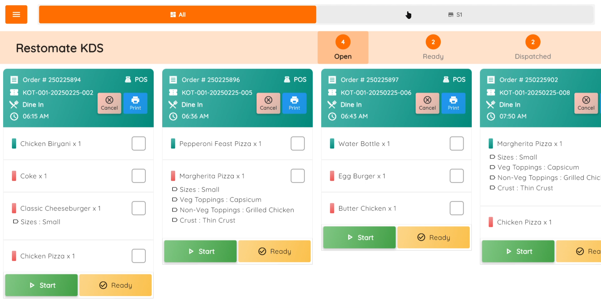 Kitchen Display System
